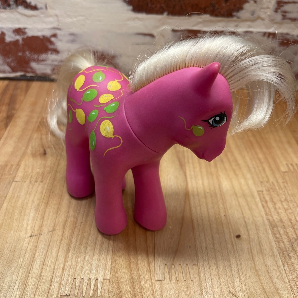 Vintage 1987 My Little Pony G1 Lickany-Split Pink Earth Pony Balloon Cutie Mark
